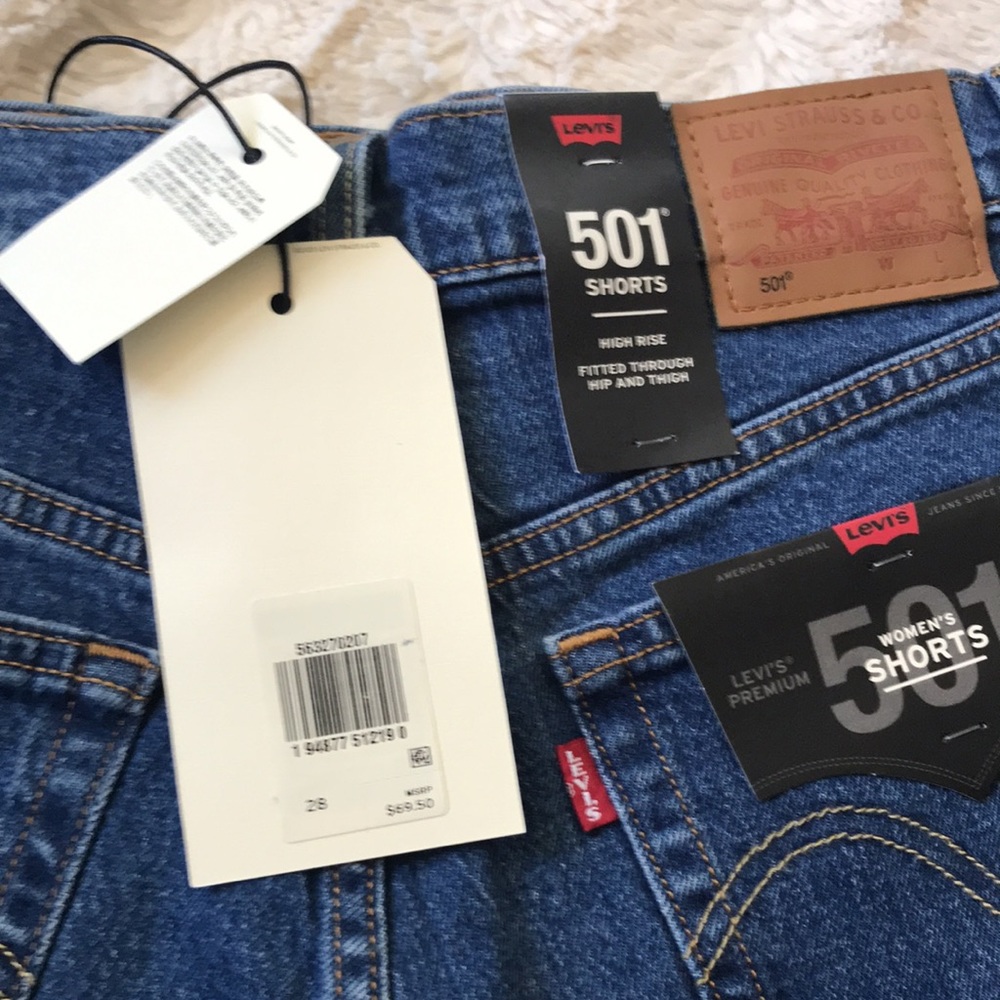 NWT 501 Levi’s high rise short, MSRP $69.50 - Picture 13 of 16